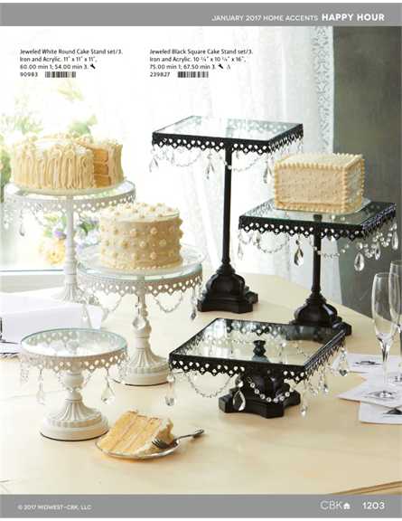 jeweled cake stand